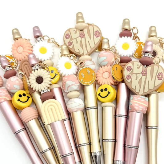 Beaded Pen - Hippie Smiles