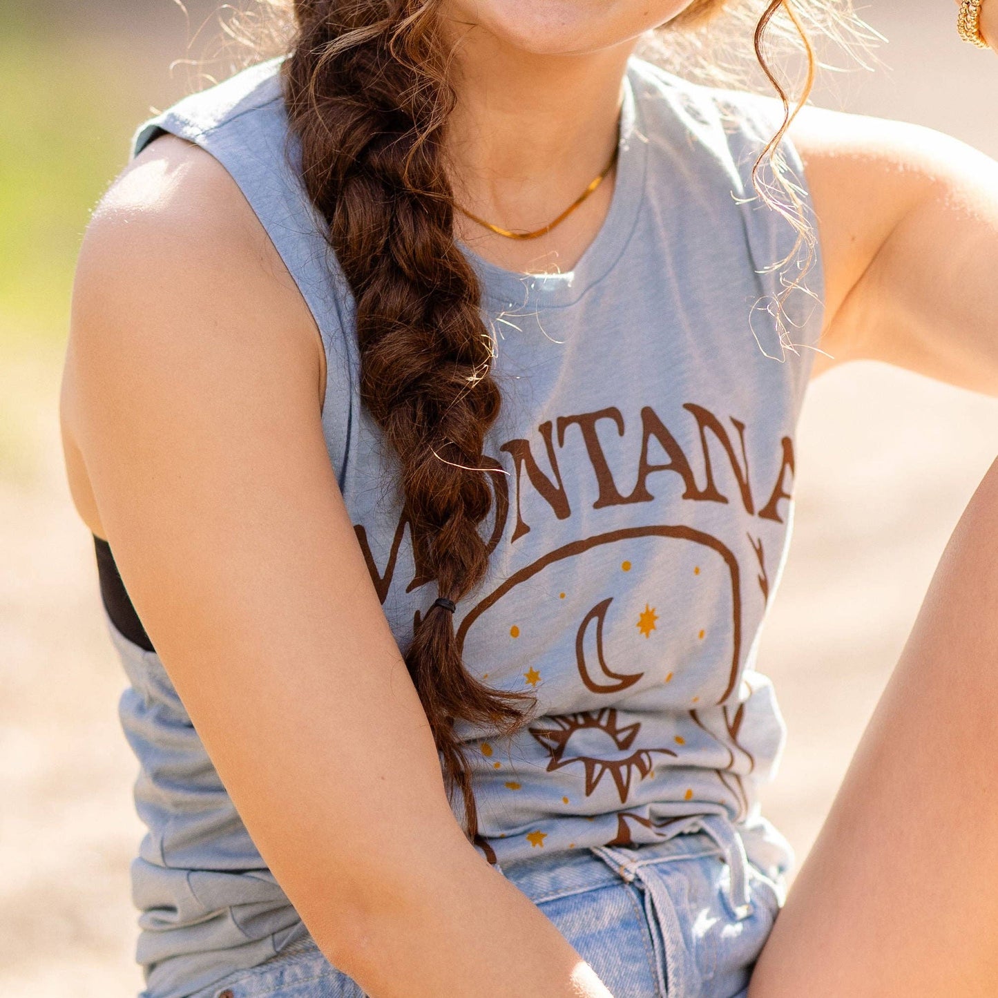 Lucky Stars Blue Montana Tank