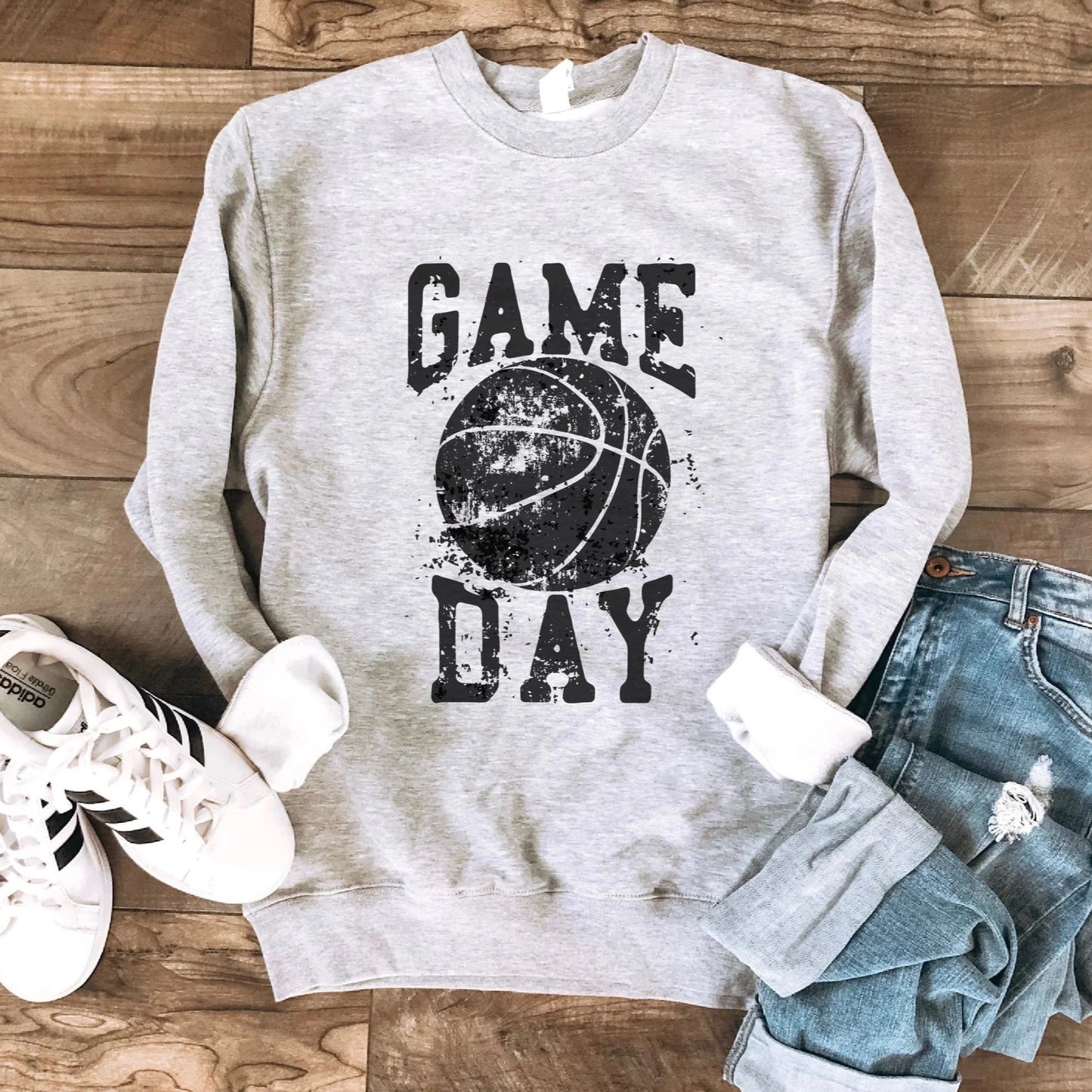 Basketball Game Day Gray Sweatshirt [will ship separately]