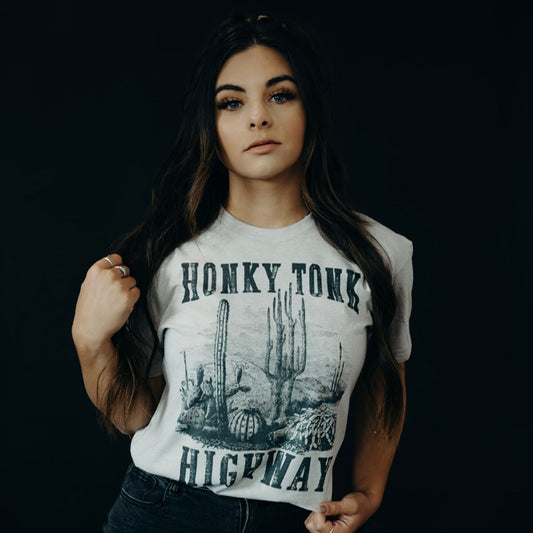 Honky Tonk Highway Gray Tee