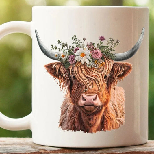 Miss Daisy Highland Cow Mug