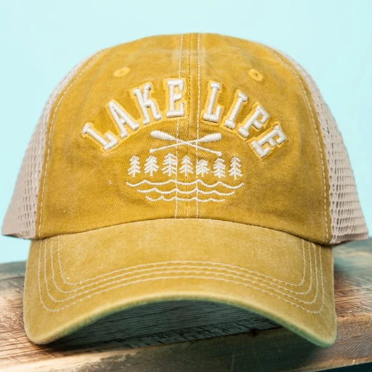 Lake Life Mustard Cap