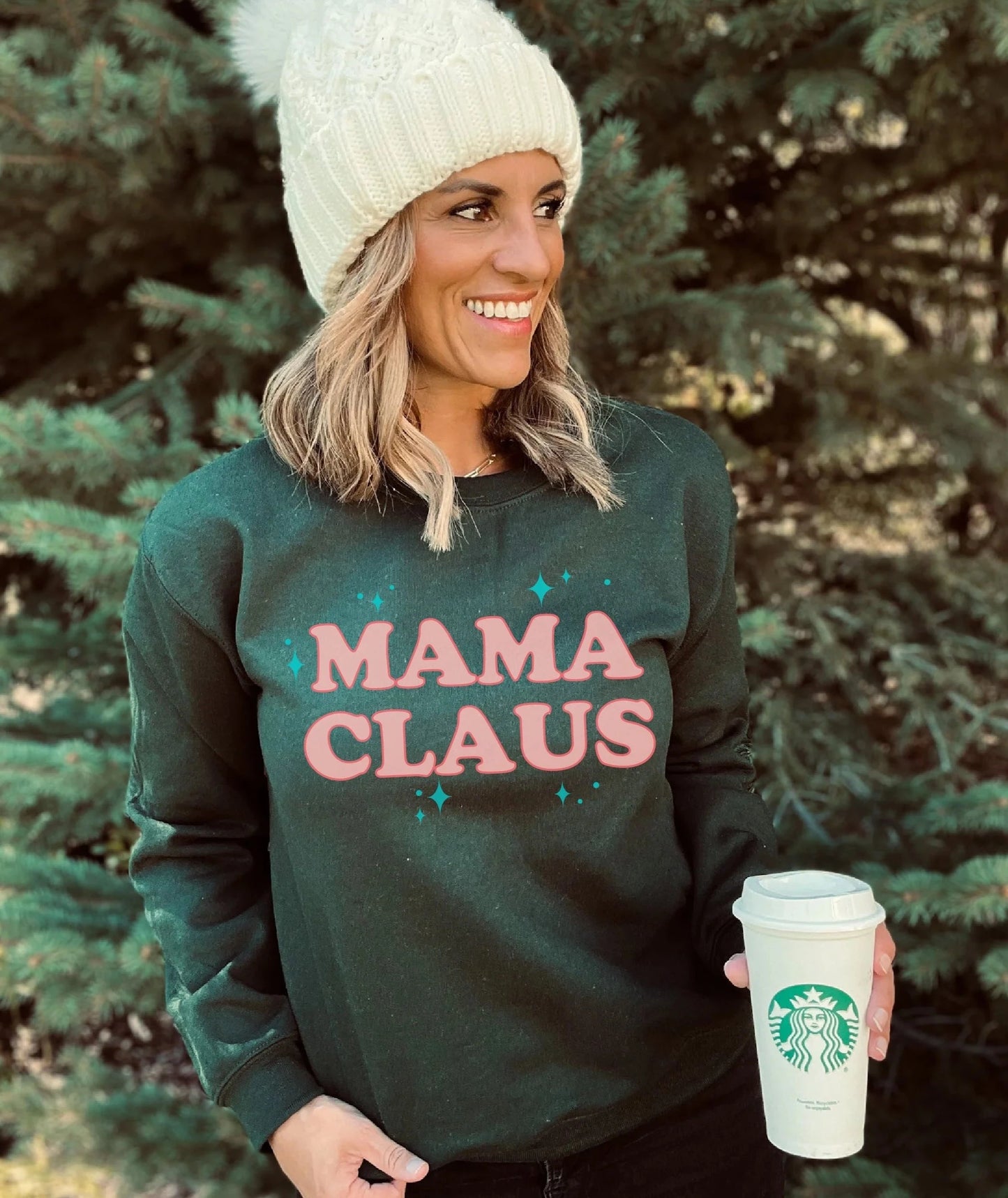 Mama Claus Dark Green Sweatshirt [will ship separately]