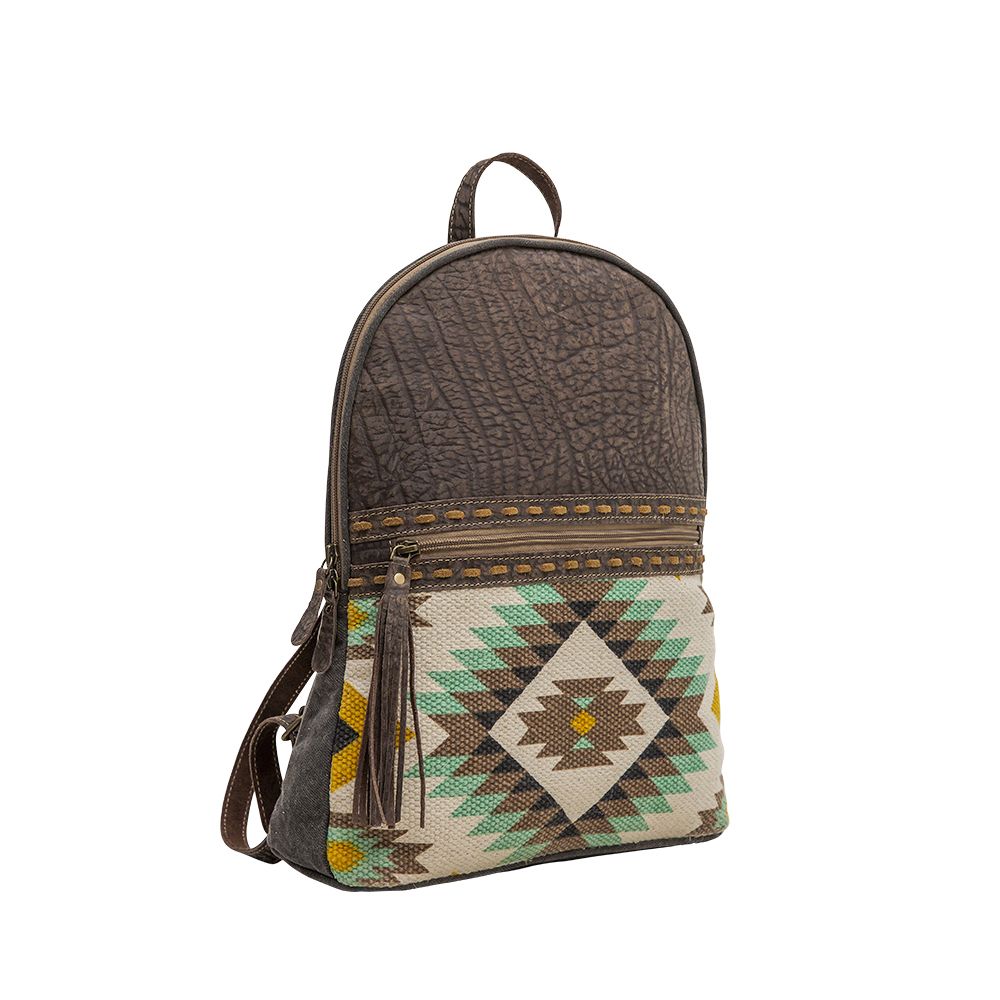 Rocky Mountain Dreams Mint/Yellow Aztec Backpack