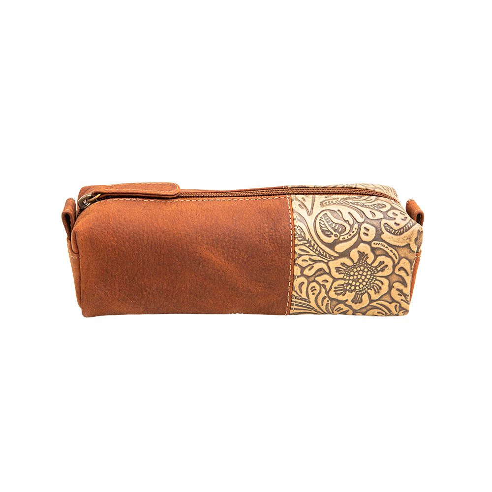 Prairie Dancing Tooled Leather Pouch