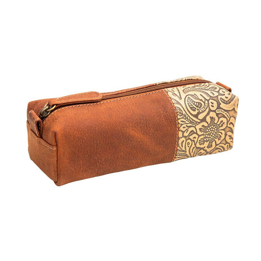 Prairie Dancing Tooled Leather Pouch