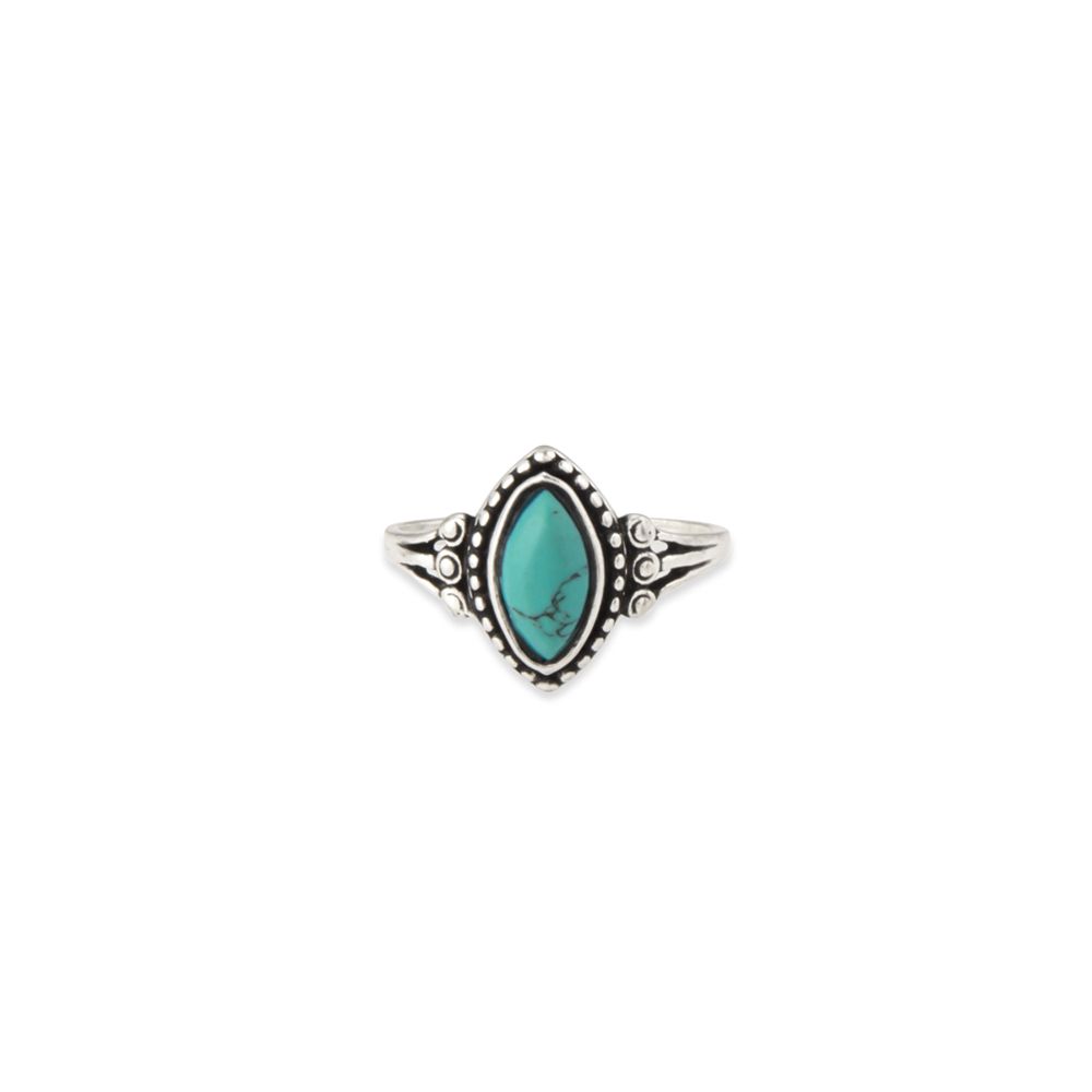 Yearning For You Silver/Turquoise Ring