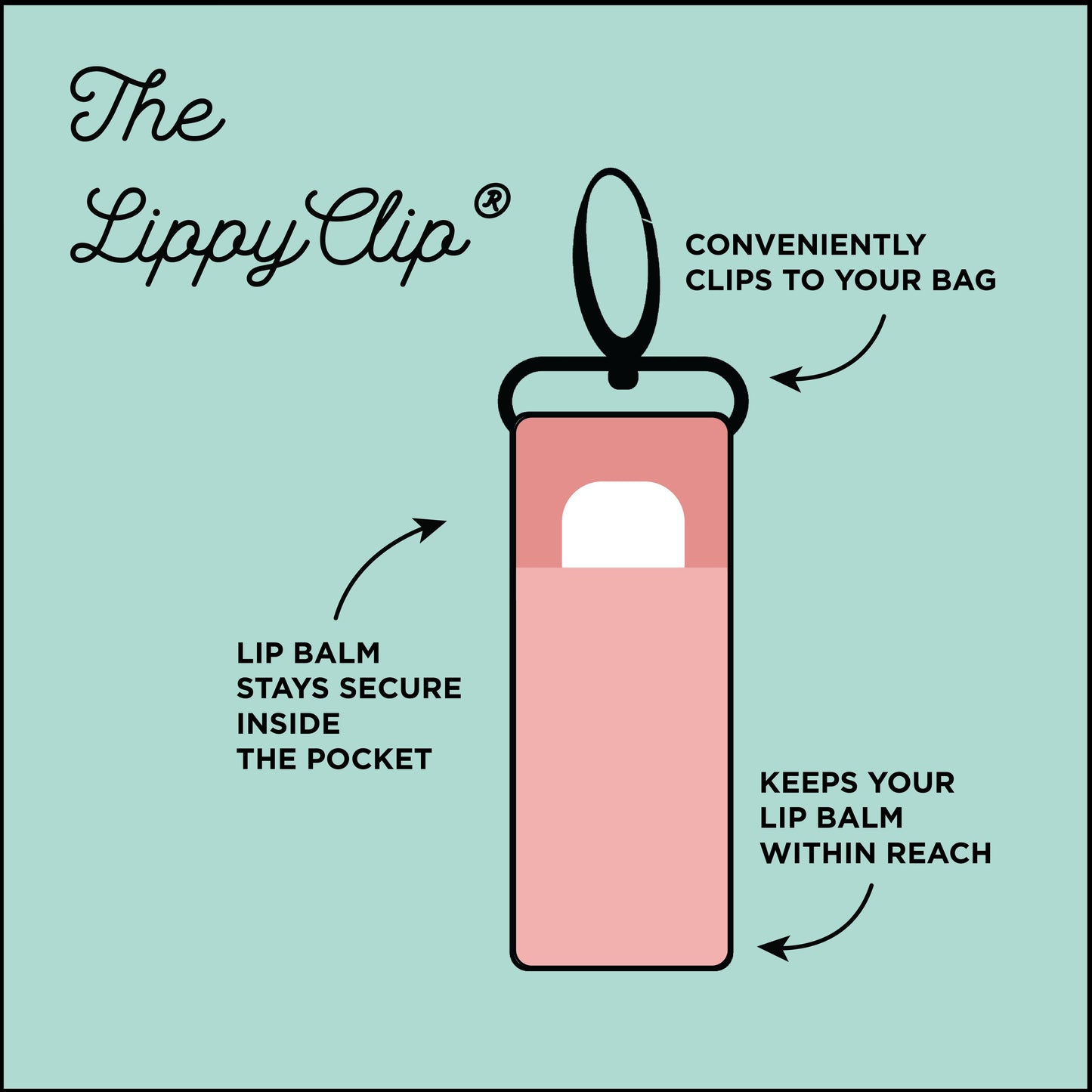 Breast Cancer Awareness LippyClip® Chapstick Keychain