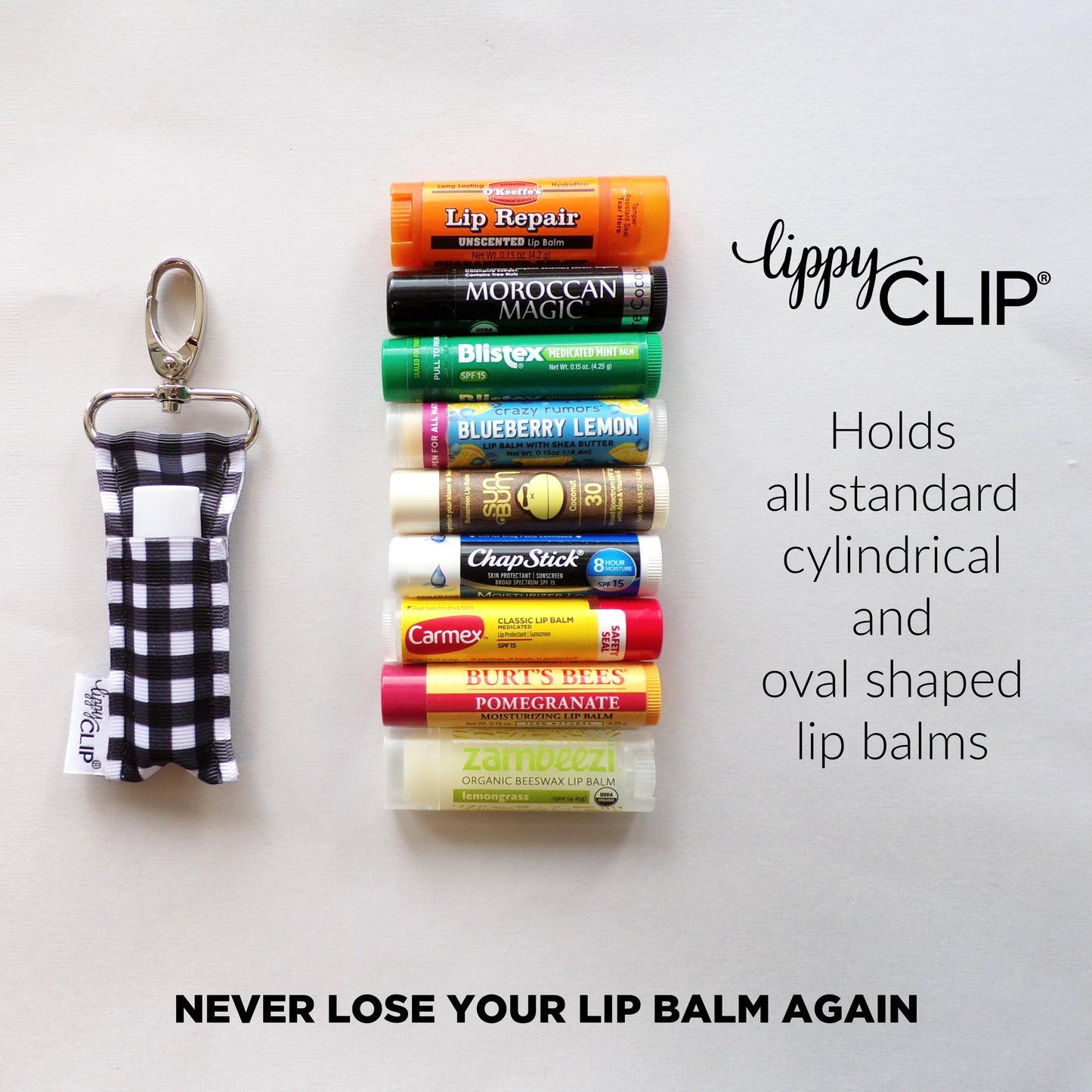 Breast Cancer Awareness LippyClip® Chapstick Keychain