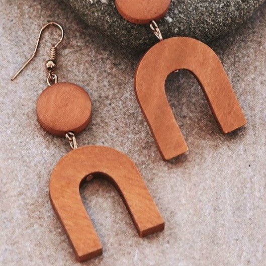 Perfect World Wood Earrings