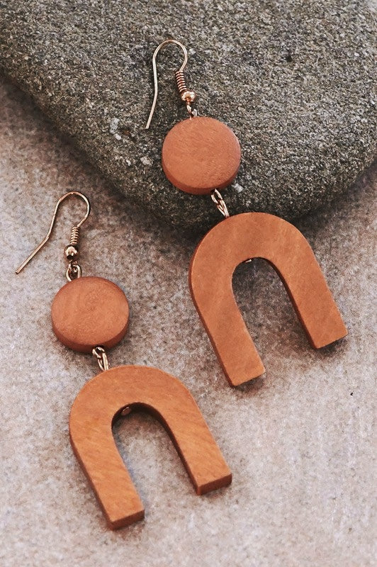 Perfect World Wood Earrings