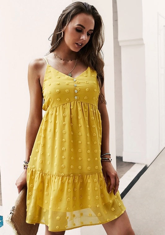 Sunny Side Up Mustard Dress