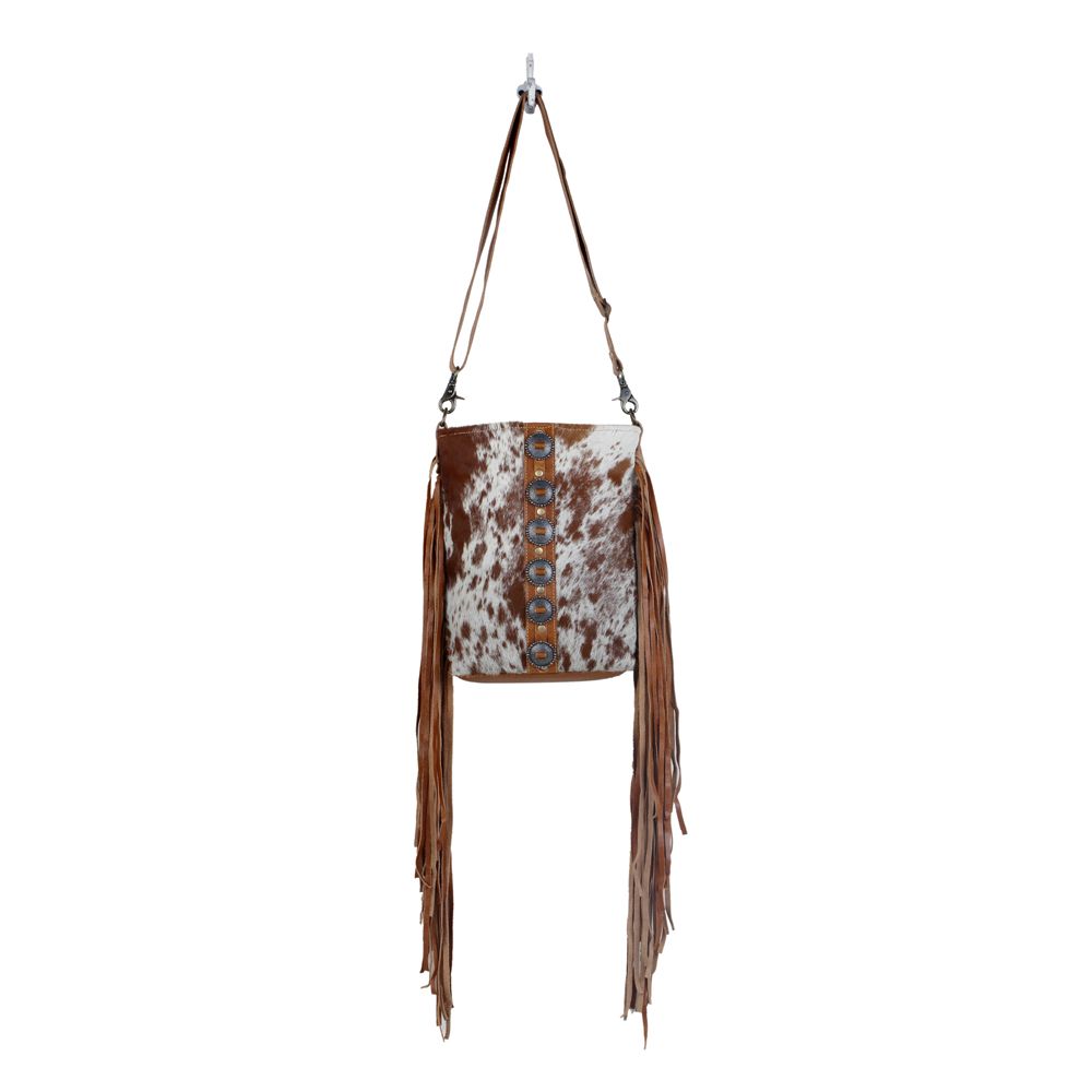 Not My First Rodeo Leather/Hair-On Fringe Purse