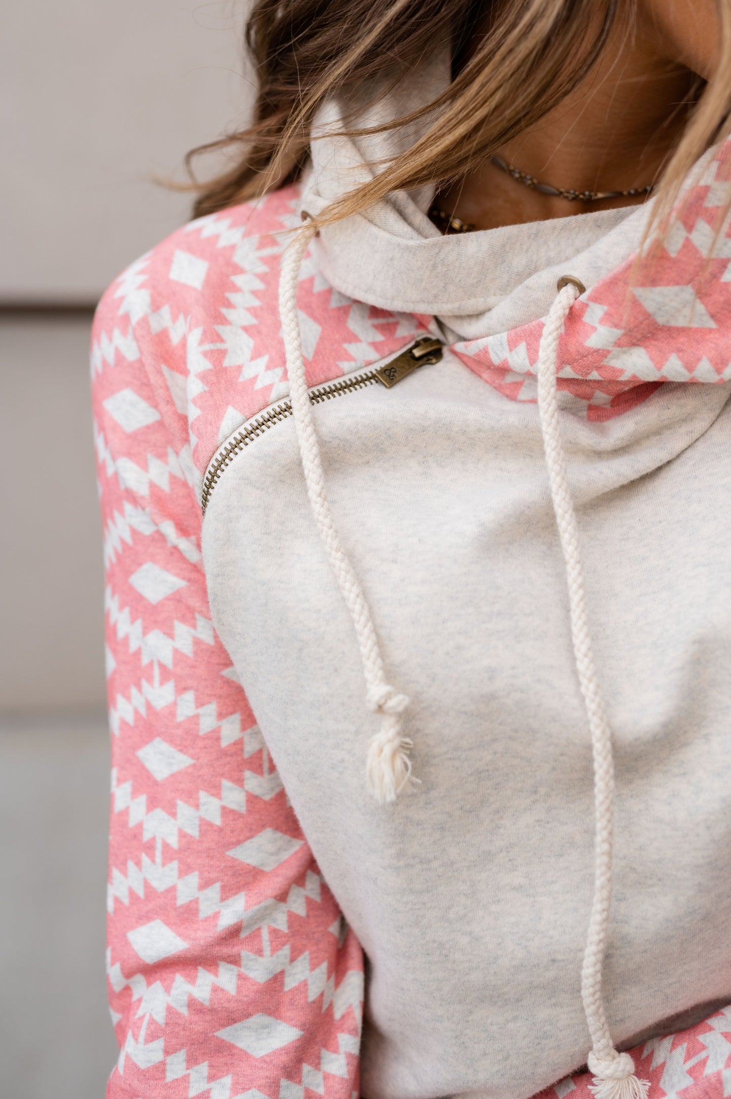 Riotously Pink Ampersand Ave DoubleHood Sweatshirt